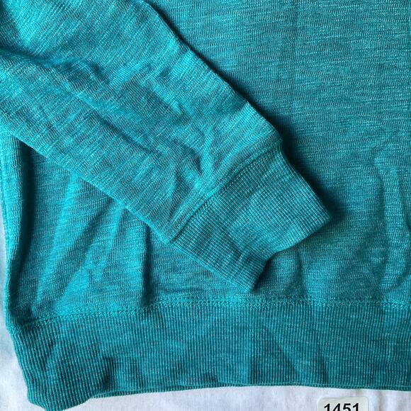 Level Wear Men’s Long Sleeve Half Zip Sweater size M, Solid Blue - Picture 8 of 9